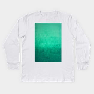 Green Experimental Kids Long Sleeve T-Shirt